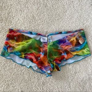 NWOT IHeartRaves Tie Dye Booty Shorts